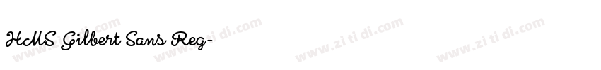 HMS Gilbert Sans Reg字体转换
